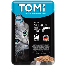 Влажный корм для кошек TOMi Salmon Trout с лососем и форелью 100 г: Тип Влажный корм