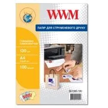WWM A4, Glossy, 130г, самоклейка, 100с (SA130G.100): Виробник WWM