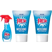 Moschino Fresh Couture (туалетная вода 5 мл +лосьон для тела 25 мл + гель для душа 25 мл) (женские) туалетная вода 5+25+25 мл. Набор: Вид Туалетная вода