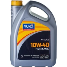 Олія моторна YUKO Dynamic 10W-40 API SG/CD, 5л: Тип Полусинтетическое