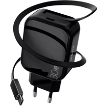 Зарядное устройство Proove Wall Charger USB-C Fixtape GaN 30W Black (WCFP30010201): Особенности Быстрая зарядка, USB-C