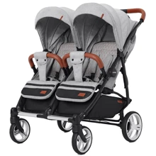 Коляска прогулочная для двойни Carrello Connect Rock Gray (CRL-5502): Тип коляски коляска для двойни