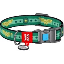Нашийник для собак WAUDOG Nylon c QR паспортом Чудо-жінка 2, XL (0026-2016): Виробник WAUDOG