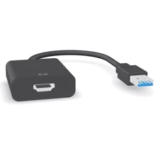 Адаптер Cablexpert Adapter USB to HDMI (A-USB3-HDMI-02): Цвет черный