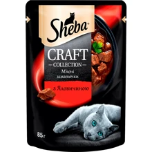 Влажный корм для котов Sheba CRAFT cig POU с говядиной в соусе 85 г (3065890138988): Тип Влажный корм