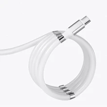 Кабель SuperCalla Cable USB-C to USB-C magnetic White 0.9m: Тип USB-C - USB-C