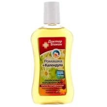 Біокон Ополіскувач для рота ромашка + календула Доктор Біокон 300 ml: Призначення Антибактериальное