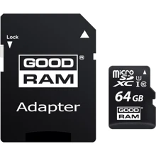 Карта памяти GOODRAM 64GB microSDXC Class 10 UHS-I U1 + adapter (M1AA-0640R12): Тип карты microSDXC