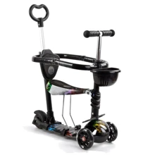 Самокат Best Scooter с защитным бампером черный (S 8466): Количество колес 3