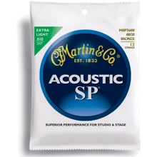 Струна для гитар Струны MARTIN MSP3600 SP Acoustic 80/20 Bronze Extra Light 12 String (10-47): Тип Комплект струн