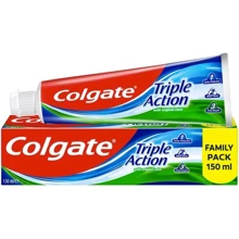 Colgate Тройное действие Зубная паста 150 ml: Назначение Комплексная защита, Свежесть дыхания, Очищение