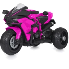 Детский электромотоцикл 3 колесный Bambi Racer Kawasaki 45W розовый (M 5023EL-8): Вид мотоцикл
