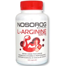 Амінокислота для спорту Nosorog Nutrition L-Arginine 500 mg 120 capsules: Смак Без смаку