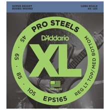 Струна для гитар Струны D`ADDARIO EPS165 XL PRO STEELS REG LIGHT TOP / MED BOTTOM 45-105: Тип Комплект струн