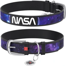 Ошейник для собак WAUDOG Design с QR паспортом рисунок NASA21 размер XS 1.2x21-29 см черный (3602-0148-01): Производитель WAUDOG