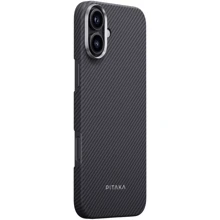 Чехол для iPhone Pitaka Black/Grey Ultra-Slim Case Black/Grey (KI1601MA) for iPhone 16 Plus: Цвет черный