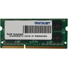 PATRIOT 4 GB SO-DIMM DDR3 1600 MHz (PSD34G16002S): Тип DDR3
