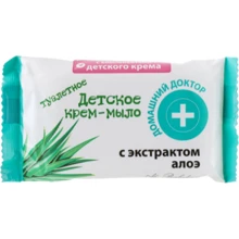 Домашний Доктор Детское крем-мыло с экстрактом Алоэ 70 g: Тип Крем-мыло
