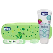 Дорожный набор Chicco зубная щетка + паста зеленая (06959.00): Тип Зубная щетка, Зубная паста