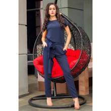 Комбинезон FLFashion Талисман КБТ 3902 M синий: Состав Полиэстер