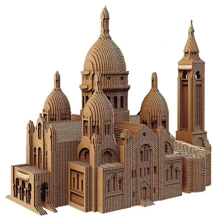 Картонний конструктор Cartonic 3D Puzzle SACRÉ-COEUR BASILICA: Вид города, страны и архитектурные сооружения