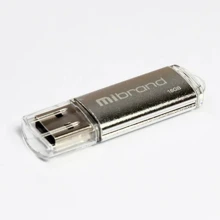 USB-флешка Mibrand 16GB Cougar Silver USB 2.0 (MI2.0/CU16P1S): Стандарт USB USB 2.0