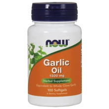 NOW Foods GARLIC OIL 1500 mg 100 SGELS Чесночное масло: Форма выпуска Капсулы