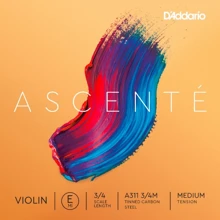 Струны D`ADDARIO A311 3/4M Ascenté Violin String E 3/4M: Назначение Для скрипки