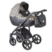 Универсальная коляска 2 в 1 Roan Bass Soft New 9023-RBSN-GB, Gold & Black Ornaments, черный/золото: Тип коляски Универсальная коляска (2-в-1)