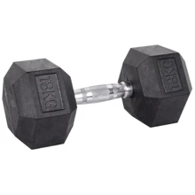 Гантель inSPORTline Hexsteel 18 кг (22089): Вес гантели, кг 18