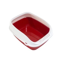 Туалет для кошек Beta Plus Maxi Red с рамкой 49х39х17 (8022967065337): Вид Открытый
