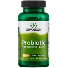 Swanson Probiotics for Digestive Health 20 Billion CFU Пробиотики 60 веганских капсул: Тип Пробиотики
