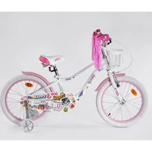 Велосипед Corso Sweety SW-18549 / 185493 (бело-розовый): Диаметр колес, дюймов 18