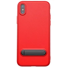 Чехол для iPhone Baseus Happy Watching Supporting Red (WIAPIPH8-LS09) for iPhone X/iPhone Xs: Цвет красный