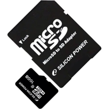 Карта пам'яті Silicon Power 16GB microSDHC Class 10 + adapter (SP016GBSTH010V10SP): Тип карти MicroSDHC
