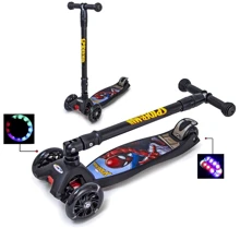 Самокат Maxi Scooter. Disney Marvel "Spiderman" (наклон руля и складная ручка): Количество колес 4