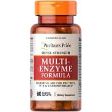 Puritan's Pride Super Strength Multi Enzyme 60 caplets Мультиэнзимы: Тип Другие энзимы