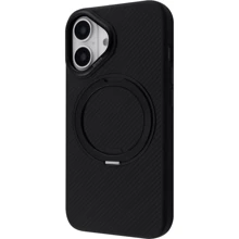 Чехол для iPhone Proove Reinforce Case with Magnetic Ring Black for iPhone 16: Цвет черный