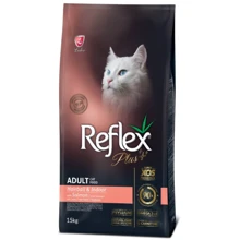 Cухой корм Reflex Plus Anti-Hairball Adult Cat Food with Salmon для котов которые живут в помещении с лососем 15 кг (RFX-407): Тип Сухой корм
