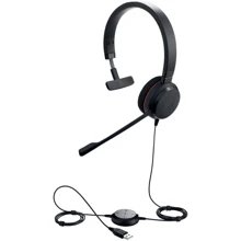 Наушники Jabra Evolve 20 UC Mono USB (4993-829-209): Тип конструкции накладные