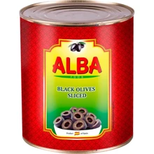 Маслины черные Alba Food резаные 3.1 л (8435761500063): Объем 3100 мл
