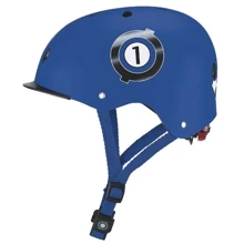 Шлем защитный детский GLOBBER, Гонки синий, с фонариком, 48-53см (XS/S) (507-100): Производитель Globber