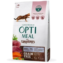 Сухой корм Optimeal Adult Cats Grain free для взрослых кошек с уткой и овощами 4 кг (4820083905940): Тип Влажный корм