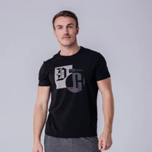 Спортивна футболка Peak FW692091-BLA S чорна з принтом: Вид Спортивні футболки