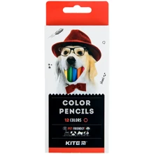 Олівці кольорові Kite Dogs 12 кольорів (K22-051-1): Тип Цветные