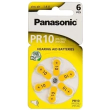 Panasonic ZA10 bat(1.4B) PR10 Zinc Air 6шт (PR-230/6LB): undefined undefined