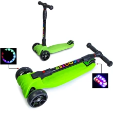 Детский самокат Smart. Green. (складная ручка): Количество колес 4