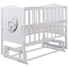 Дитяче ліжечко Babyroom Тедді T-02 білий (624692): Тип классическая
