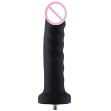 Силиконовый фаллоимитатор для секс-машин Hismith 7.1″ Anal Dildo Black: Назначение Вагинальные