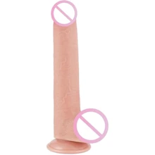 Фаллоимитатор LoveToy Sliding-Skin Dual Layer Dong 9" Flesh: Назначение Вагинальные